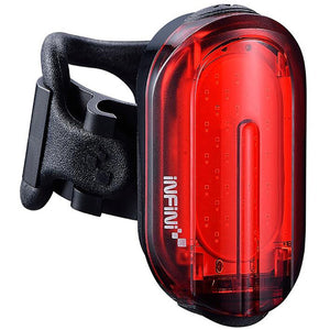 Olley super bright micro USB rear light with QR bracket black with red lens